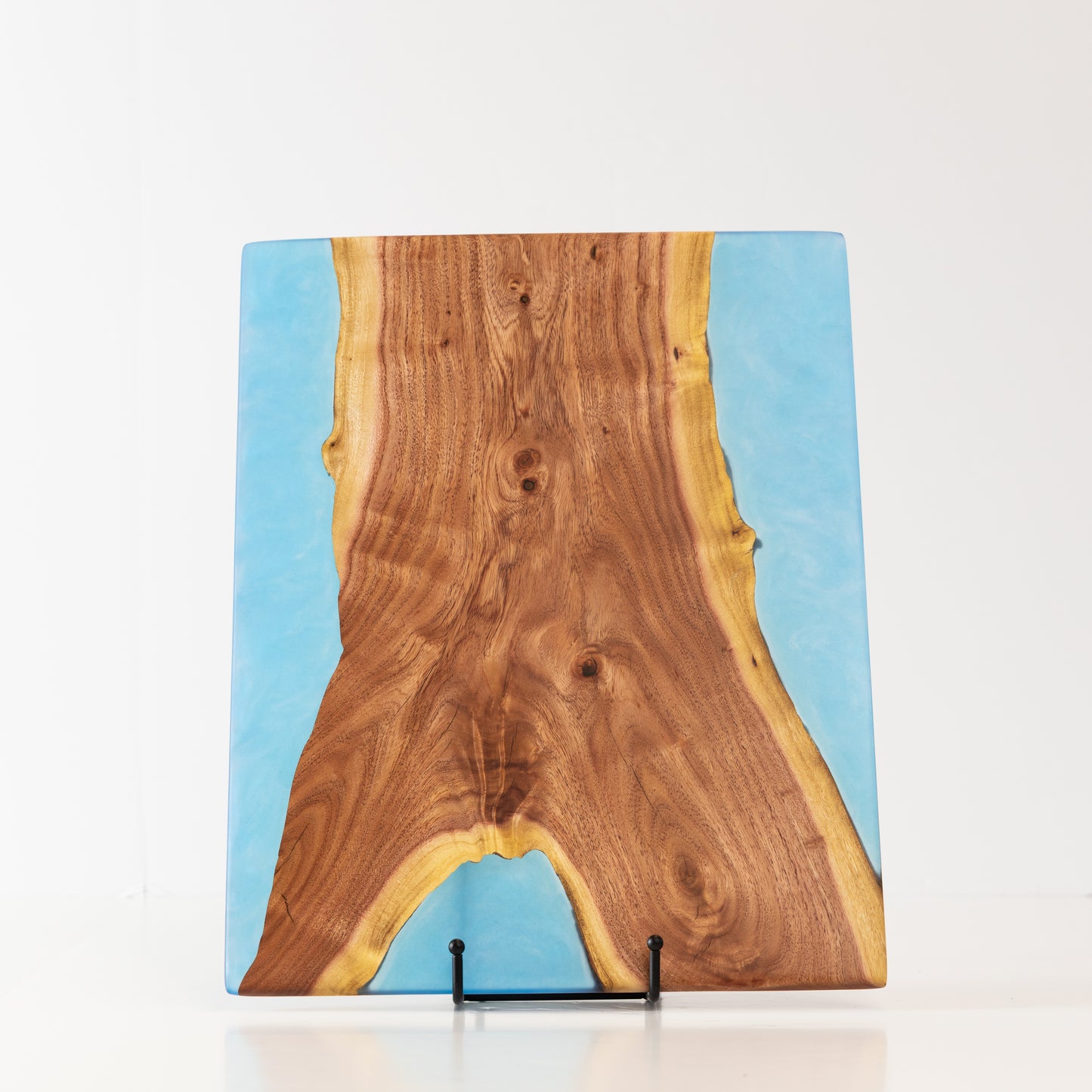 Carob Y-crotch Serving Board - Deep Blue