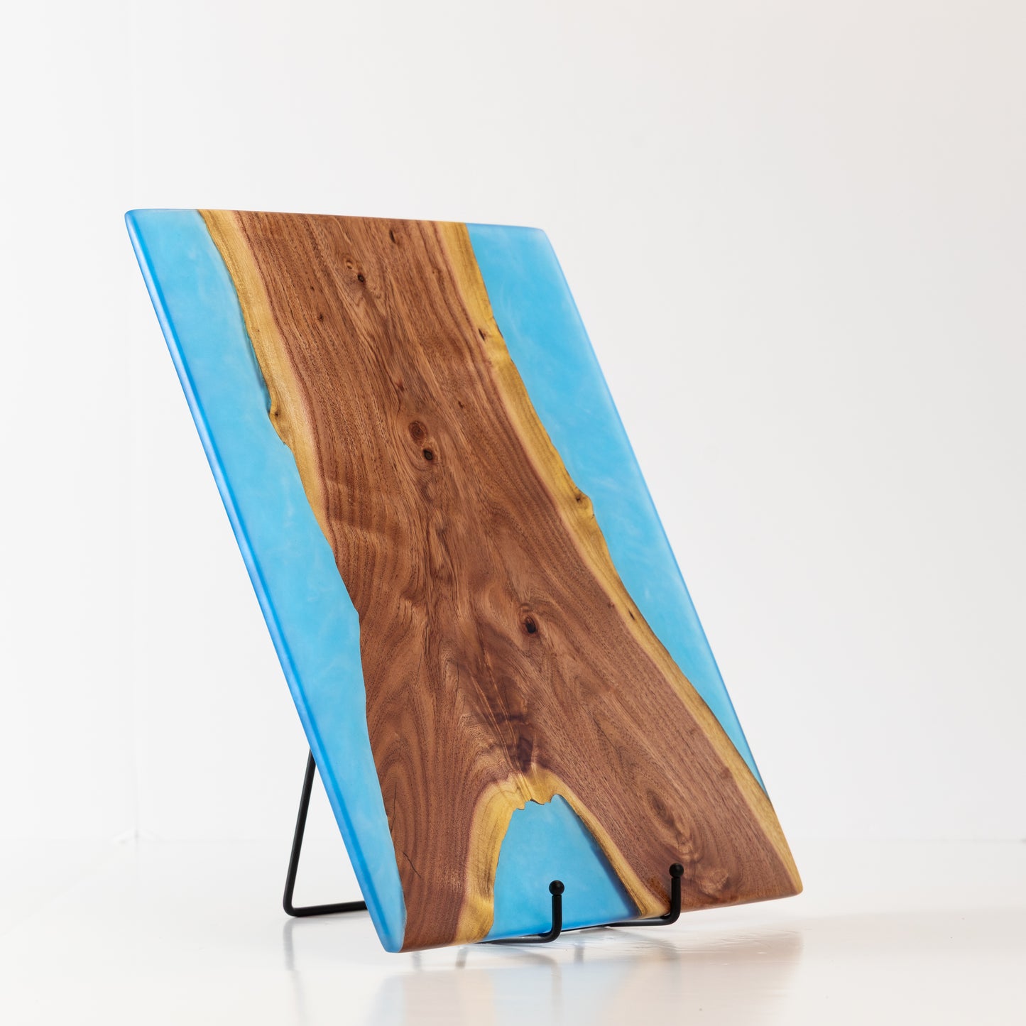 Carob Y-crotch Serving Board - Deep Blue