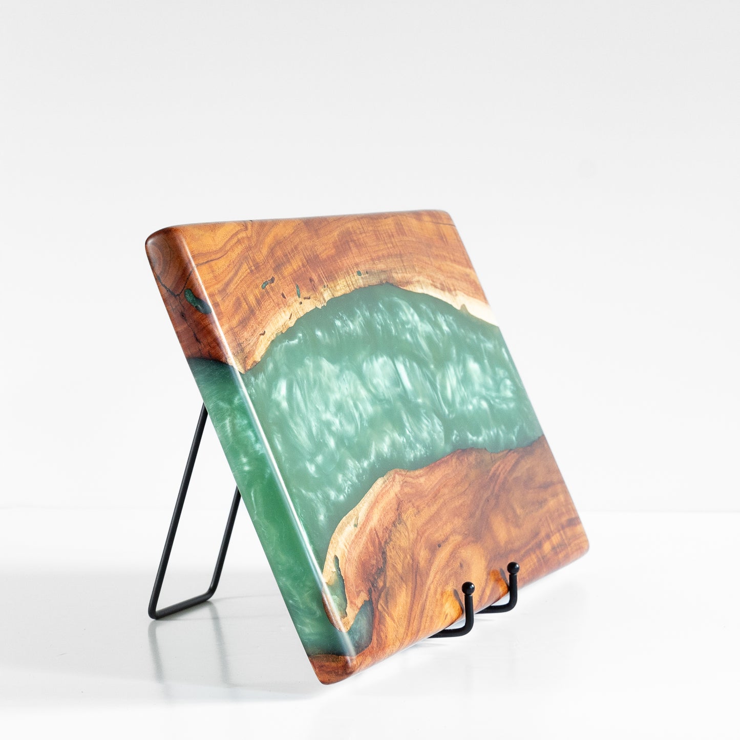 Carob Wood Charcuterie Board - Green
