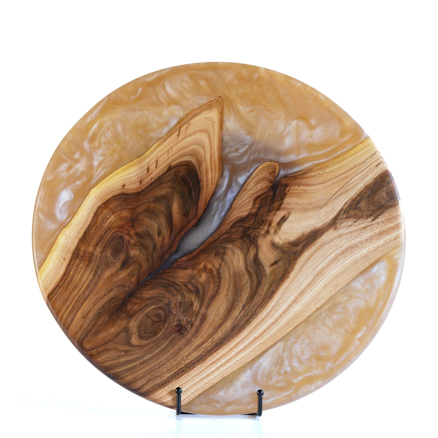 Willow Acacia Lazy Susan - Light Gold