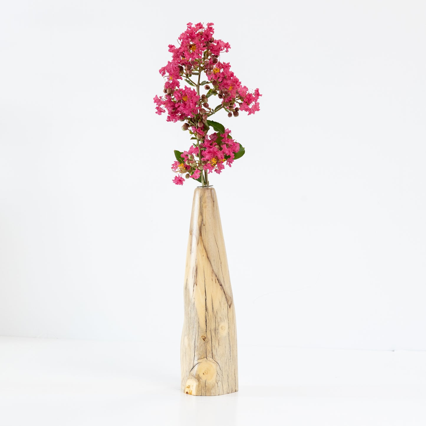 Orange Wood Bud Vase