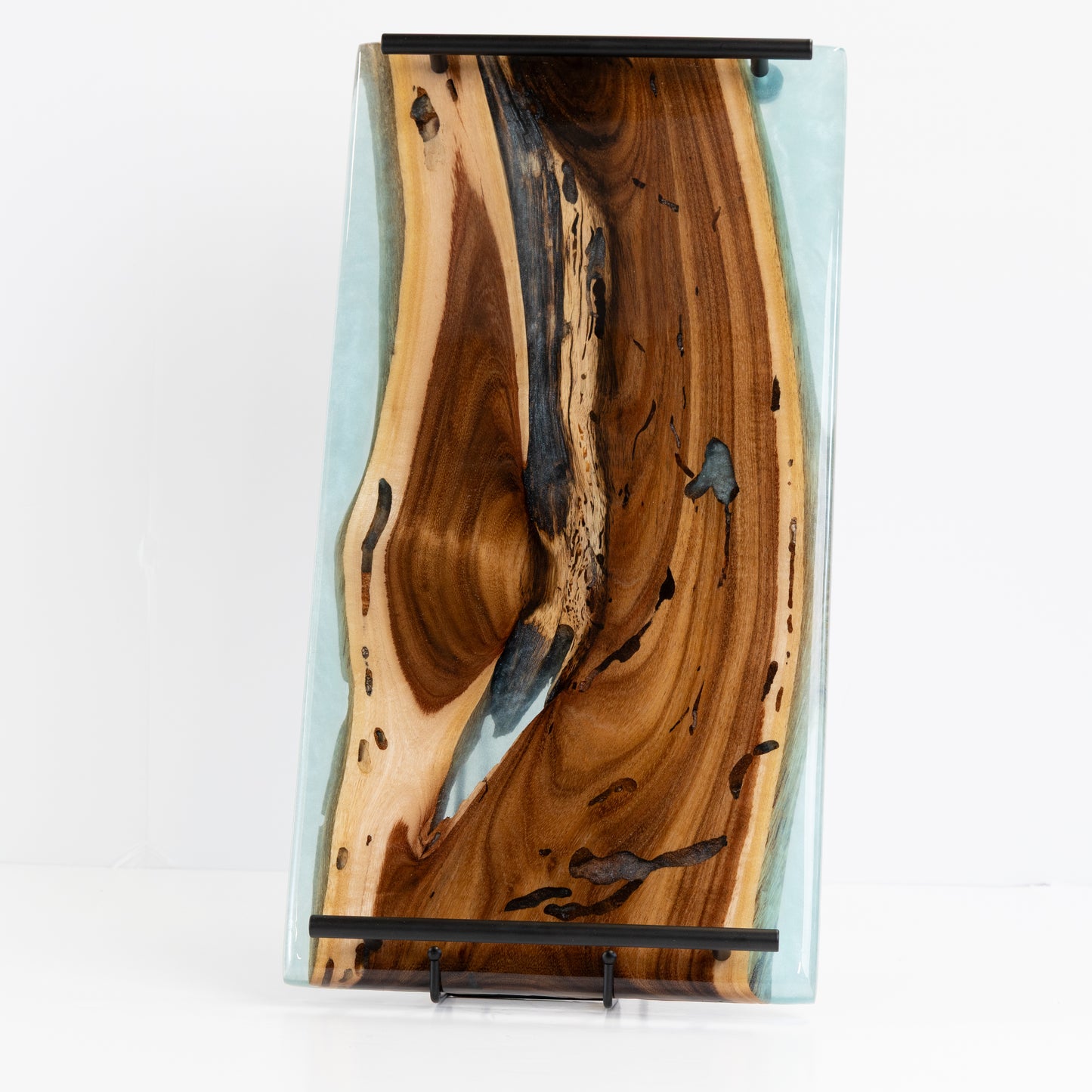 One-Of-A-Kind Worm Eaten Willow Acacia Serving Board