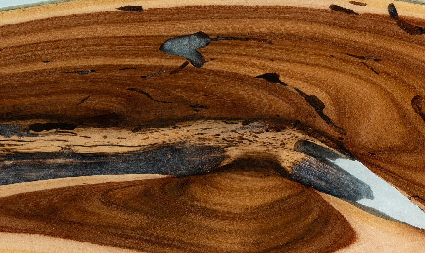 One-Of-A-Kind Worm Eaten Willow Acacia Serving Board