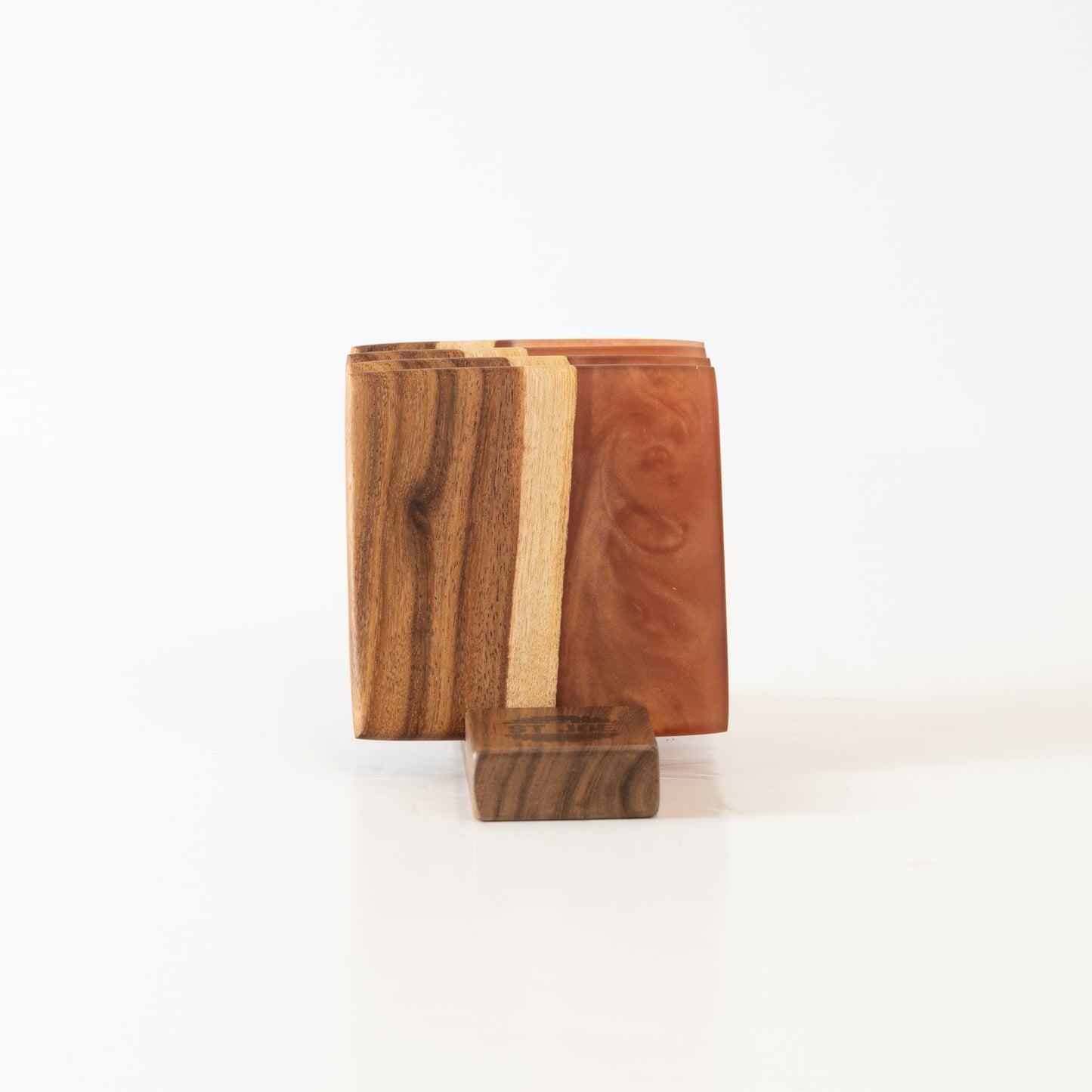 Willow Acacia Coasters with Copper Resin