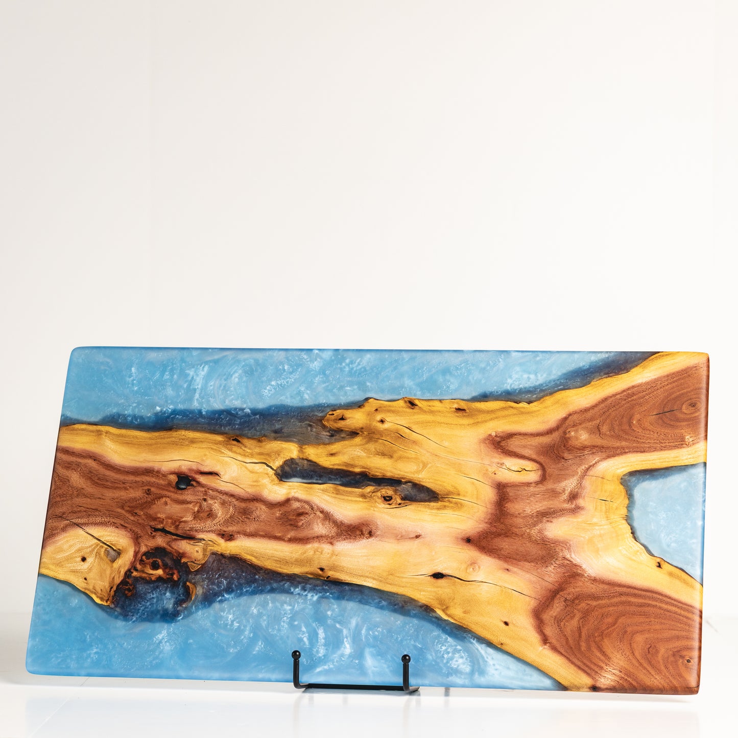 Carob "Eiffel Tower" Serving Board - Light Blue