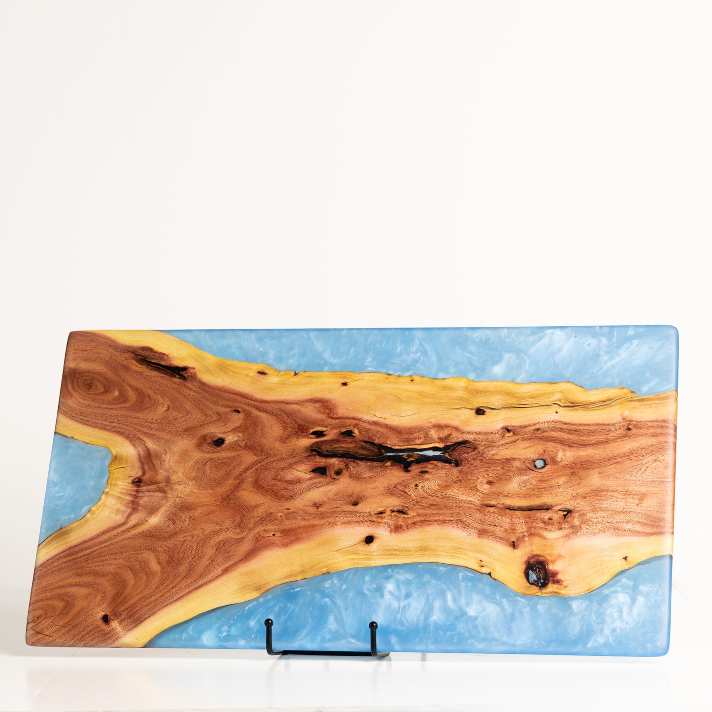 Carob "Eiffel Tower" Serving Board - Light Blue