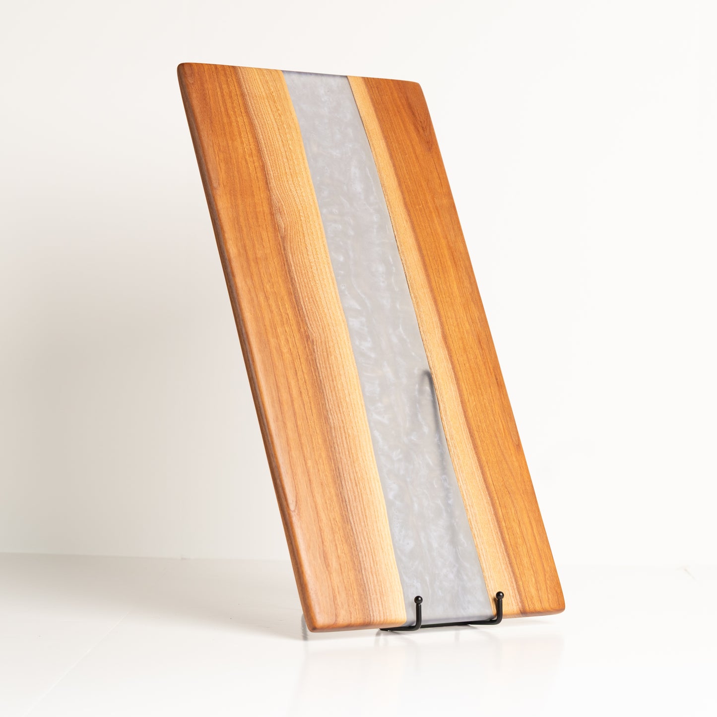 Chinese Elm Charcuterie Board - River style with Lilac Resin