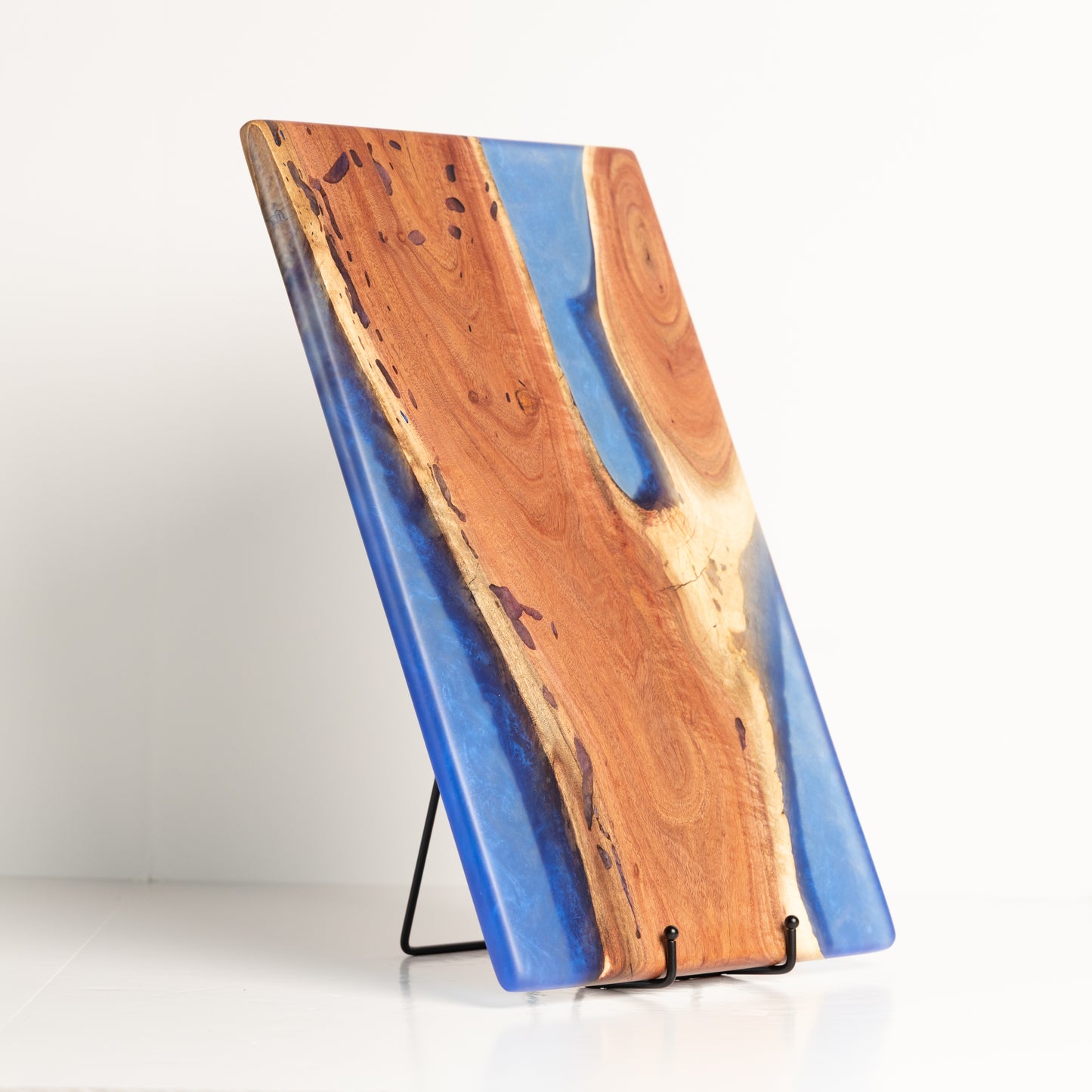 Carob Forked Serving Board - Rich Blue