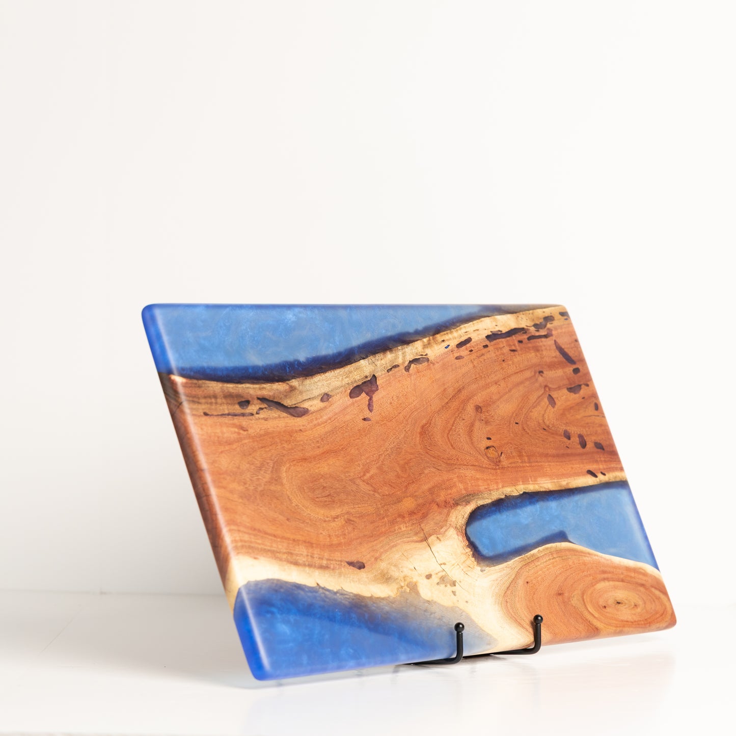 Carob Forked Serving Board - Rich Blue