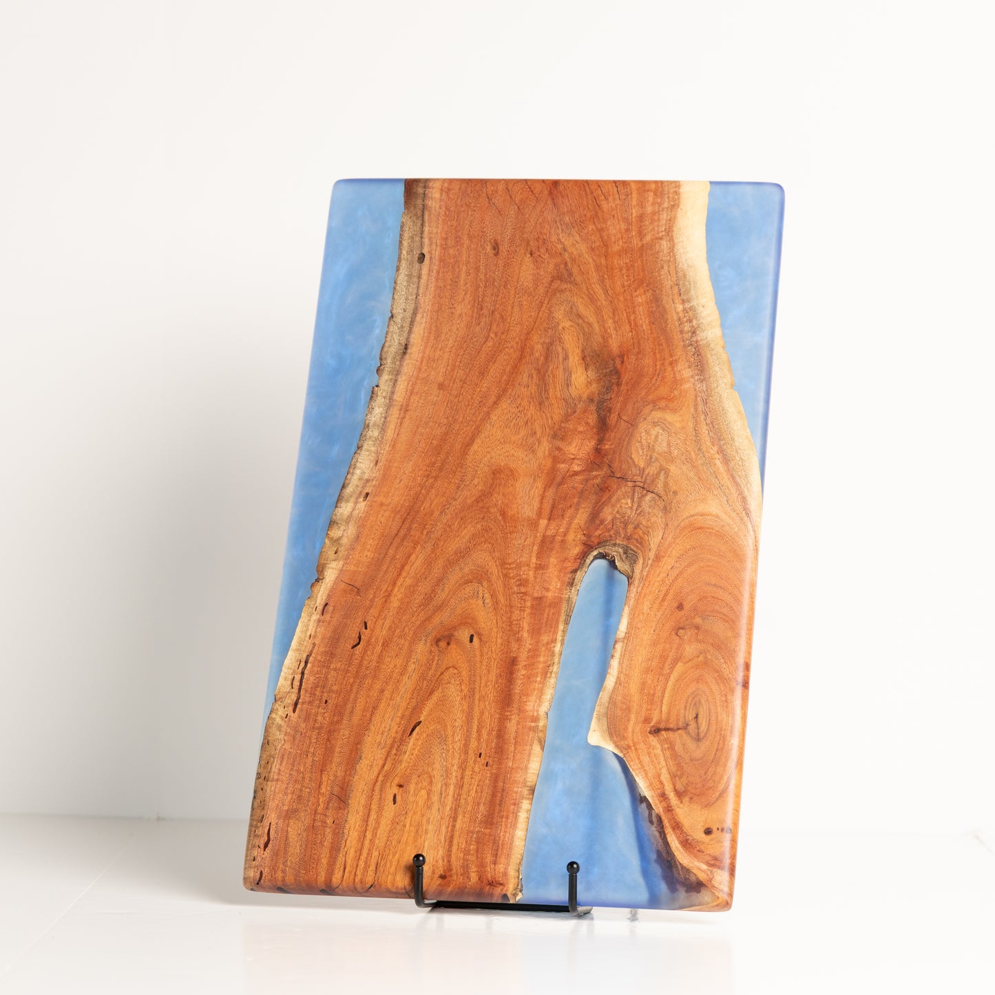 Carob Forked Serving Board - Rich Blue