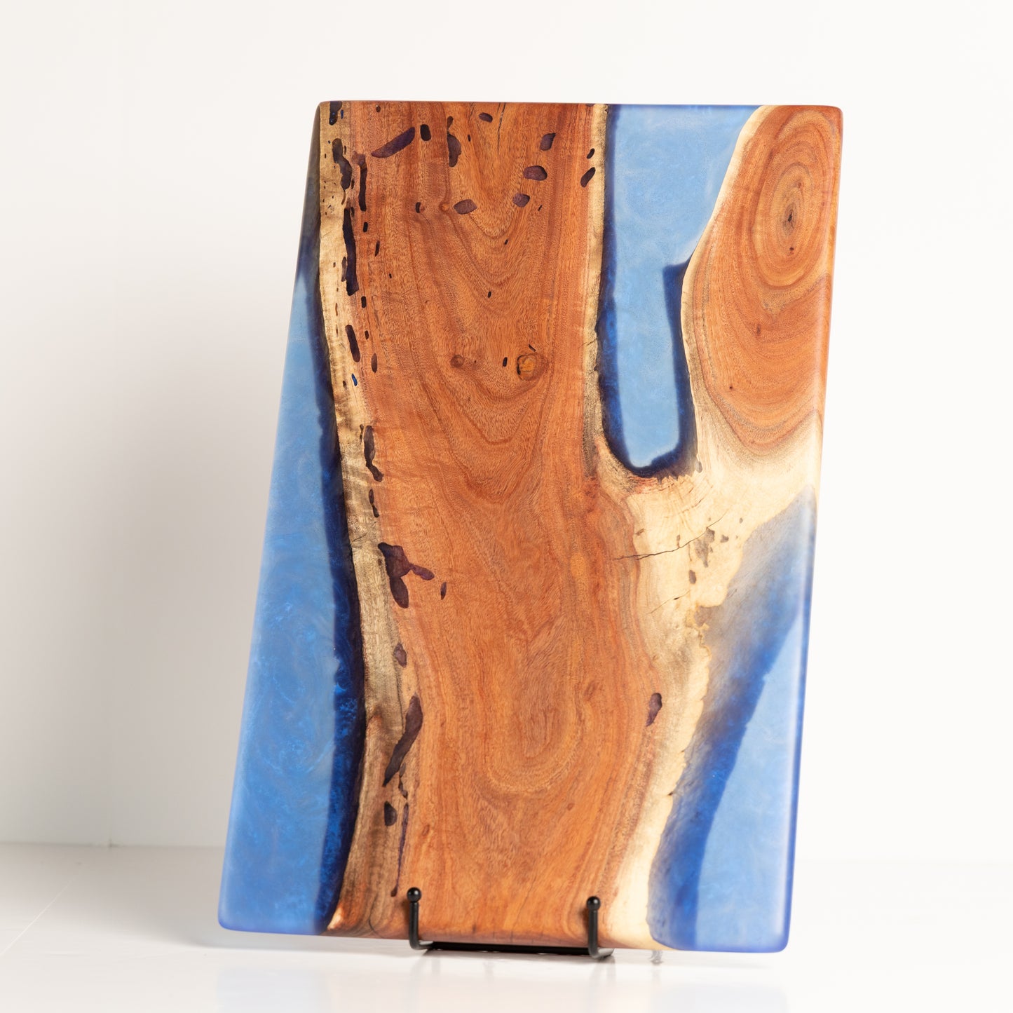 Carob Forked Serving Board - Rich Blue