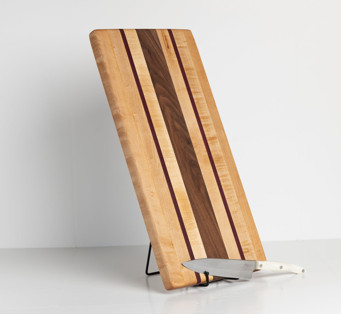 Large Maple, Walnut & Purpleheart Cutting Board