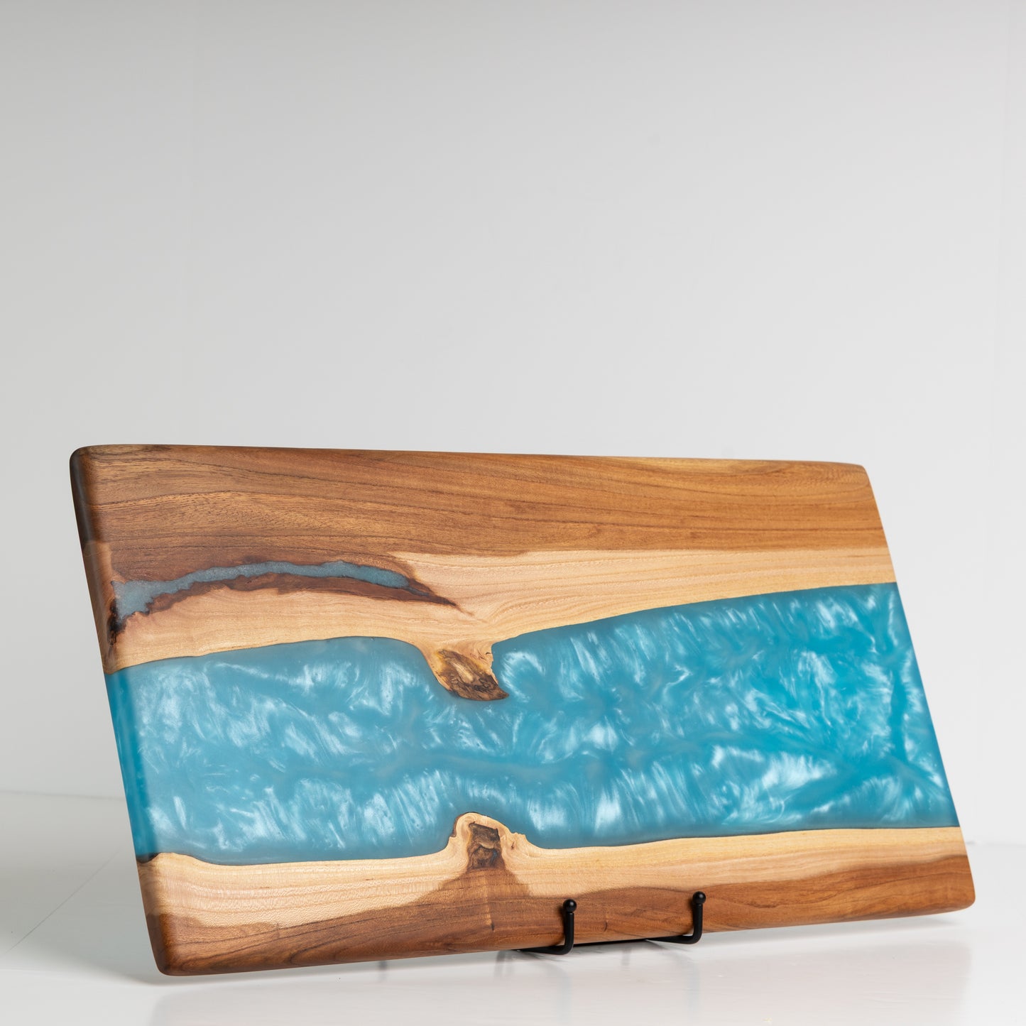 Chinese Elm Charcuterie Board with Blue River
