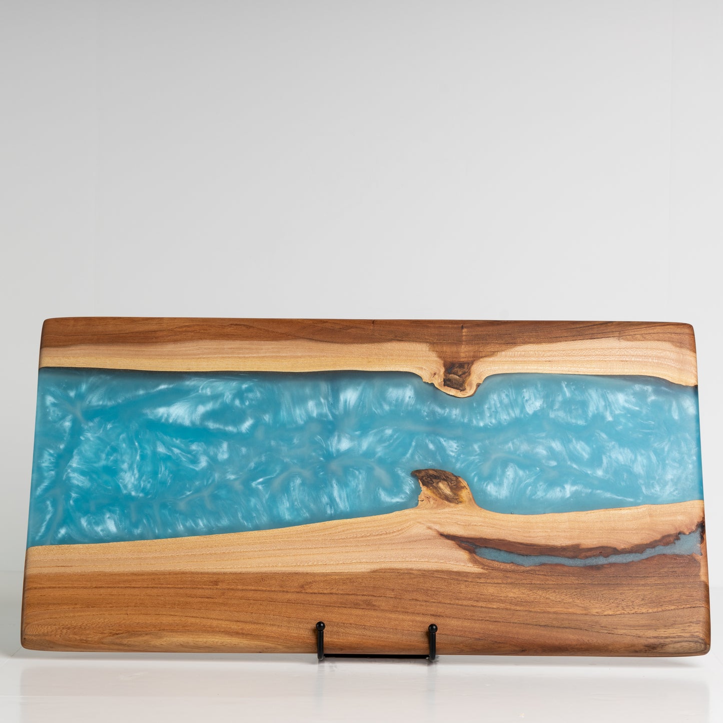 Chinese Elm Charcuterie Board with Blue River