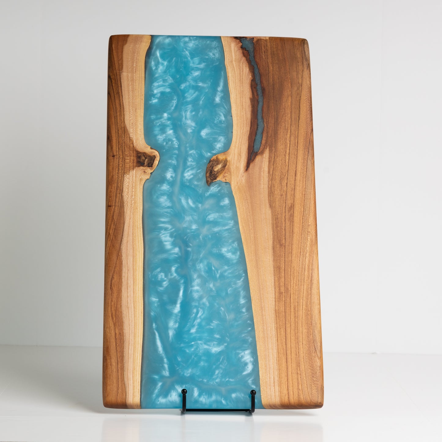 Chinese Elm Charcuterie Board with Blue River