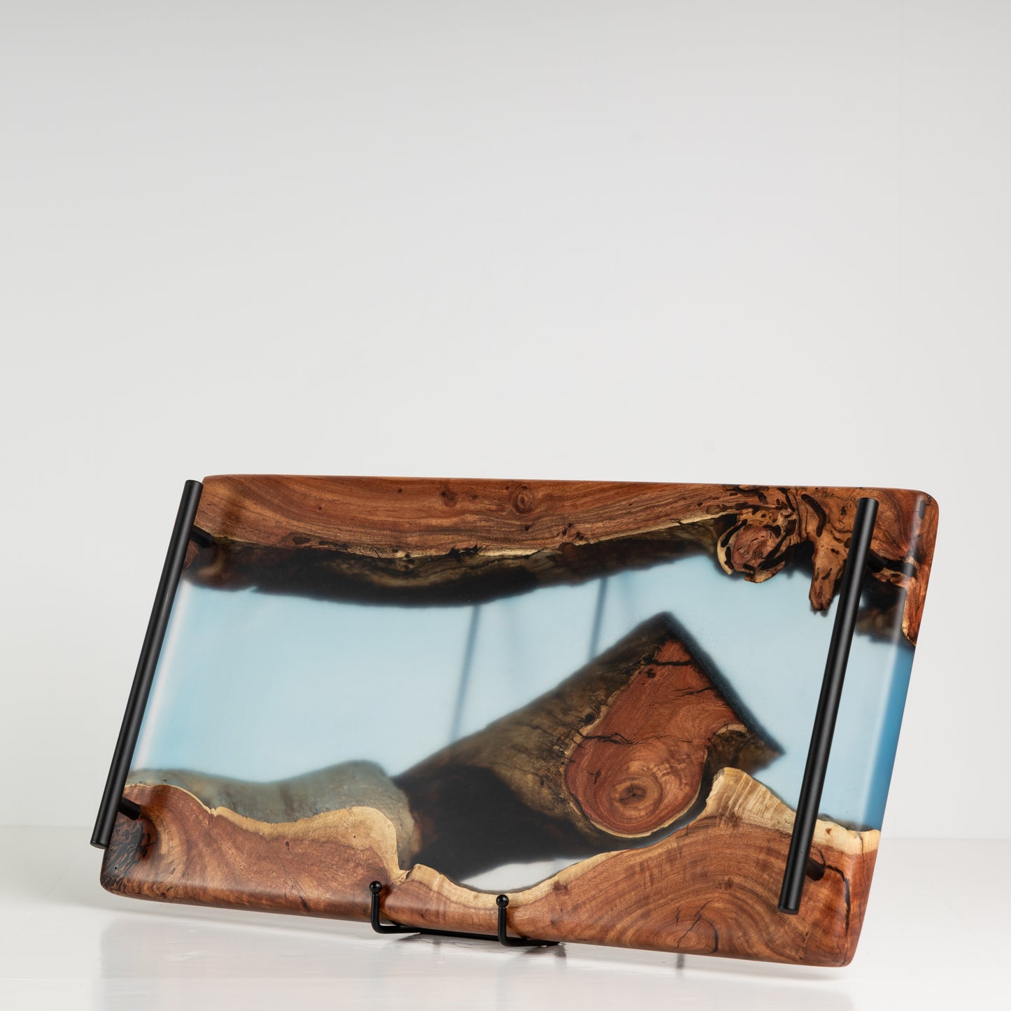 Carob Wood Serving board with handles